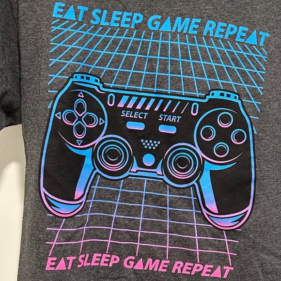 JEM COLLECTIVE EAT SLEEP GAME REPEAT TEE BEST OFFER EXCEPTED - Picture 2 of 5